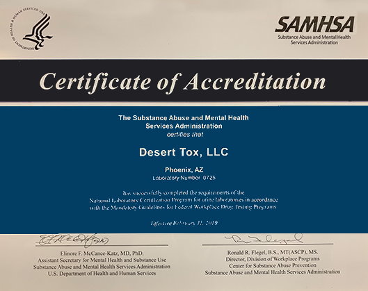 SAMHSA Certificate